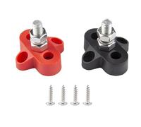 LYVQZPWLR Convergenza, batteria del bus DC, Kit di prigionieri terminali for barra collettrice da 2 pezzi 48 V isolato M8 singolo/doppio for barca con rimorchio nautica automatica(Single Bolt)