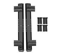 LYVQZPWLR Estensione scrivania per l'installazione, Guida for cassetto Tastiera con Cuscinetti a Sfera da 14 Pollici con staffe a 4-5 Fori, Confezione da 2 Multicolore(Schwarz,4 Hole)