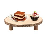 LYVQZPWLR Negozio di cupcake di cartone, Alzata for dolci in legno for esposizione di dessert multicolore 25-28 cm