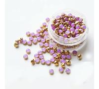 LYVQZPWLRBottoni di resina, 100 pezzi 4 mm Mini bottoni colorati for vestiti for bambole, accessori for micro bambole, mini bottoni in resina(05 Purple)