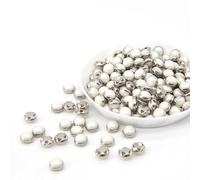 LYVQZPWLRBottoni di resina, 100 pezzi di mini bottoni in perla da 4 mm e 5 mm, bottoni for vestiti for bambole ultra piccoli, accessori for cucire fai da te(02,4mm)