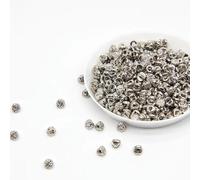 LYVQZPWLRBottoni di resina, 500/1000 pezzi di mini bottoni con gambo in resina da 4 mm(Silver,500pcs)