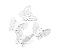LYVQZPWLRbraccialetto di perline di argilla, 100 pezzi di connettori in filigrana a forma di farfalla placcati in metallo, ciondoli fai da te, accessori for gioielli, forniture for la creazione di gio