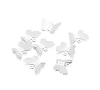 LYVQZPWLRbraccialetto di perline di argilla, 100 pezzi di connettori in filigrana a forma di farfalla placcati in metallo, ciondoli fai da te, accessori for gioielli, forniture for la creazione di gio