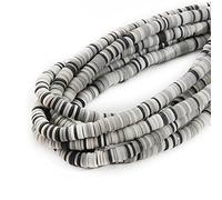 LYVQZPWLRbraccialetto di perline di argilla, 4/6 mm 350 pezzi/lotto perline piatte rotonde in resina polimerica, perline distanziatrici fatte a mano for la creazione di gioielli fai da te, braccialett