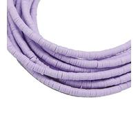 LYVQZPWLRbraccialetto di perline di argilla, 4/6 mm 350 pezzi/lotto perline piatte rotonde in resina polimerica, perline distanziatrici fatte a mano for la creazione di gioielli fai da te, braccialett