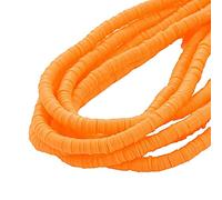 LYVQZPWLRbraccialetto di perline di argilla, 4/6 mm 350 pezzi/lotto perline piatte rotonde in resina polimerica, perline distanziatrici fatte a mano for la creazione di gioielli fai da te, braccialett