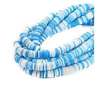 LYVQZPWLRbraccialetto di perline di argilla, 4/6 mm 350 pezzi/lotto perline piatte rotonde in resina polimerica, perline distanziatrici fatte a mano for la creazione di gioielli fai da te, braccialett
