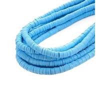 LYVQZPWLRbraccialetto di perline di argilla, 4/6 mm 350 pezzi/lotto perline piatte rotonde in resina polimerica, perline distanziatrici fatte a mano for la creazione di gioielli fai da te, braccialett
