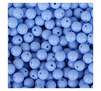 LYVQZPWLRbraccialetto di perline di argilla, Perline distanziatrici rotonde in acrilico multicolore da 8 mm, 100 pezzi, adatte for braccialetti e collane fai da te da donna e da uomo, gioielli e regal