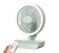 LYVQZPWLRCon Un Ventilatore, Ventilatore da Tavolo oscillante - Piccolo Ventilatore di Raffreddamento a 5 velocità(Green)