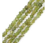 LYVQZPWLRdi pietre naturali, 100 pezzi 6x8mm perline di pietra di luna a forma libera for braccialetti(Green Peridot Stone_6X8mm)