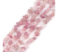 LYVQZPWLRdi pietre naturali, Filo di perline di pietre preziose di forma libera da 6x8 mm, for la creazione di gioielli, 15 pollici(Rose Quartz Beads_-)