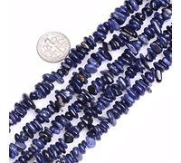 LYVQZPWLRdi pietre naturali, Filo di perline di pietre preziose di forma libera da 6x8 mm, for la creazione di gioielli, 15 pollici(Sodalite Beads_-)