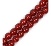 LYVQZPWLRdi pietre naturali, Perle rotonde in pietra di agata rossa naturale da 12 mm(Red_4mm)