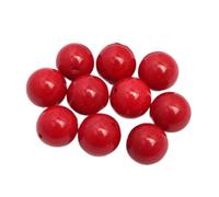 LYVQZPWLRdi pietre naturali, Perline di corallo arancione rotonde da 8 mm, filo da 15 pollici for la creazione di gioielli(8mm Round Red Coral_-)