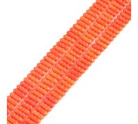 LYVQZPWLRdi pietre naturali, Perline di corallo arancione rotonde da 8 mm, filo da 15 pollici for la creazione di gioielli(4x11mm Orange Coral_-)
