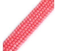 LYVQZPWLRdi pietre naturali, Perline di corallo arancione rotonde da 8 mm, filo da 15 pollici for la creazione di gioielli(6mm Pink Coral_-)