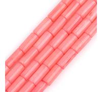 LYVQZPWLRdi pietre naturali, Perline di corallo arancione rotonde da 8 mm, filo da 15 pollici for la creazione di gioielli(5x10mm Pink Coral_-)