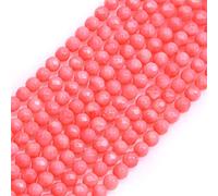 LYVQZPWLRdi pietre naturali, Perline di corallo arancione rotonde da 8 mm, filo da 15 pollici for la creazione di gioielli(5mm Light Coral_-)