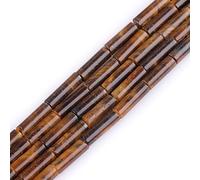 LYVQZPWLRdi pietre naturali, Perline di pietra di agata rossa naturale 4x13 mm, perline a colonna, perline dei chakra(Yellow Tiger Eye Gemstone_4X13mm)