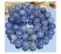 LYVQZPWLRdi pietre naturali, Perline di pietra naturale di avventurina blu, perline distanziatrici lisce for la creazione di gioielli fai da te, braccialetti e collane, 4/6/8/10/12 mm, 15 pollici, Z92
