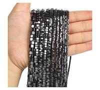 LYVQZPWLRdi pietre naturali, Perline di pietra naturale, esagonali, perline di ematite nera, rotonde, sfuse, for la creazione di gioielli, accessori for braccialetti fai da te Y106(H8506_3X1mm about 3