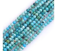 LYVQZPWLRdi pietre naturali, Perline di semi sciolte semipreziose rotonde sfaccettate in pietra naturale Sun Stone da 2 mm(Blue Turquoise_2mm)