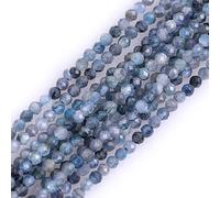 LYVQZPWLRdi pietre naturali, Perline di semi sciolte semipreziose rotonde sfaccettate in pietra naturale Sun Stone da 2 mm(Blue Kyanite_2mm)