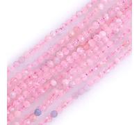 LYVQZPWLRdi pietre naturali, Perline di semi sciolte semipreziose rotonde sfaccettate in pietra naturale Sun Stone da 2 mm(Morganite_2mm)