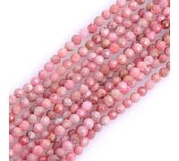 LYVQZPWLRdi pietre naturali, Perline di semi sciolte semipreziose rotonde sfaccettate in pietra naturale Sun Stone da 2 mm(AA Grade Rhodonite_2mm)