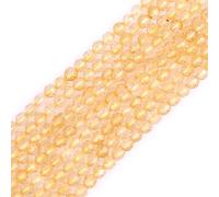 LYVQZPWLRdi pietre naturali, Perline di semi sciolte semipreziose rotonde sfaccettate in pietra preziosa naturale di morganite da 3 mm(Yellow Citrine_3mm)