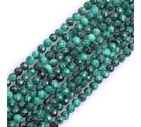 LYVQZPWLRdi pietre naturali, Perline di semi sciolte semipreziose rotonde sfaccettate in pietra preziosa naturale di morganite da 3 mm(Green Malachite_3mm)