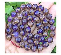 LYVQZPWLRdi pietre naturali, Perline distanziatrici in pietra naturale color oro viola, rondelle, for la creazione di gioielli, 4/6/8/10 mm, fai da te, for collane e bracciali, Z923(6mm 6063pcs)