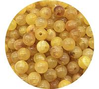 LYVQZPWLRdi pietre naturali, Perline rotonde in acrilico di pietra naturale imitazione da 6 mm, 100 pezzi, for la creazione di gioielli, braccialetti e collane YC730(11)