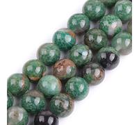 LYVQZPWLRdi pietre naturali, Perline rotonde semipreziose in pietra preziosa di giada canadese verde naturale da 10 mm(Green Africa Jade Jadeite_10mm)