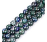 LYVQZPWLRdi pietre naturali, Perline semipreziose rotonde di lapislazzuli tinto da 6 mm(Dyed Lapis Lazuli Malachite_10mm)