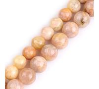 LYVQZPWLRdi pietre naturali, Perline semipreziose rotonde in pietra del sole naturale da 10 mm(Yellow Sun Stone Agate_10mm)