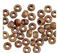 LYVQZPWLRdi semi di vetro, Perline di vetro da 5 grammi/sacchetto, diametro 2 mm, diametro 3 mm, rotonde, in stile Picasso, perline da ricamo Boho, for strumenti fai da te.(4517_3MM)