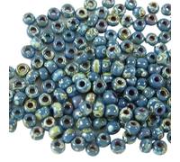 LYVQZPWLRdi semi di vetro, Perline di vetro da 5 grammi/sacchetto, diametro 2 mm, diametro 3 mm, rotonde, in stile Picasso, perline da ricamo Boho, for strumenti fai da te.(4516_3MM)