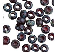 LYVQZPWLRdi semi di vetro, Perline di vetro da 5 grammi/sacchetto, diametro 2 mm, diametro 3 mm, rotonde, in stile Picasso, perline da ricamo Boho, for strumenti fai da te.(4504_2MM)
