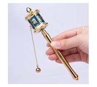 LYVQZPWLRIl trasferimento tibetano, Ruota delle scritture buddiste, ruota della preghiera buddista, ruota della preghiera buddista tibetana in rame fatta a mano con rotolo di mantra(Grün,16*3.7*3.2cm)