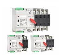 LYVQZPWLRInterruttore di conversione, Interruttore di trasferimento automatico a doppia alimentazione for PC 110V 220V 63A 100A Interruttore di trasferimento di alimentazione domestica 50/60Hz(3p 110v