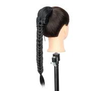 LYVQZPWLRla tessitura dei capelli, Extension for capelli con treccia lunga sintetica da 16 pollici, con coulisse e clip, for coda di cavallo, for donne.(1B)