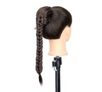 LYVQZPWLRla tessitura dei capelli, Extension for capelli con treccia lunga sintetica da 16 pollici, con coulisse e clip, for coda di cavallo, for donne.(4)