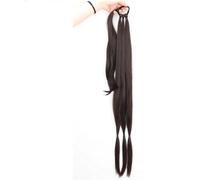 LYVQZPWLRla tessitura dei capelli, Extension for capelli sintetici a coda di cavallo intrecciata lunga for donne, capelli neri e biondi, con coda di cavallo avvolgente, in fibra ad alta temperatura(2)