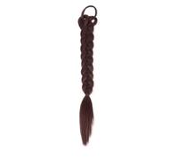 LYVQZPWLRla tessitura dei capelli, Extension for capelli sintetici con coda di cavallo, corda elastica for capelli, parrucche, capelli intrecciati resistenti al calore, neri naturali, for donne(#35)