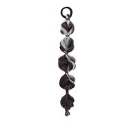 LYVQZPWLRla tessitura dei capelli, Extension for capelli sintetici con coda di cavallo, corda elastica for capelli, parrucche, capelli intrecciati resistenti al calore, neri naturali, for donne(P1822)