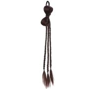 LYVQZPWLRla tessitura dei capelli, Extension for capelli sintetici con coda di cavallo, corda elastica for capelli, parrucche, capelli intrecciati resistenti al calore, neri naturali, for donne(T1B427