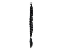 LYVQZPWLRla tessitura dei capelli, Extension for capelli sintetici con coda di cavallo, corda elastica for capelli, parrucche, capelli intrecciati resistenti al calore, neri naturali, for donne(2)